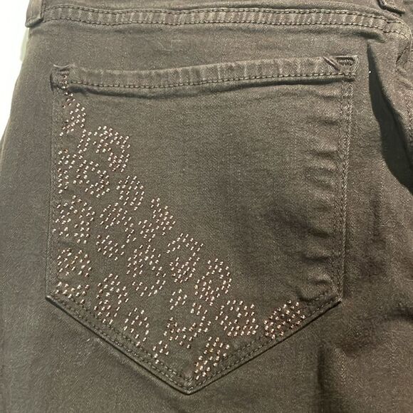 NYDJ- “Billie Mini Bootcut” High Rise Jeans in Coffee Bean Brown- Size 12 - Picture 12 of 16